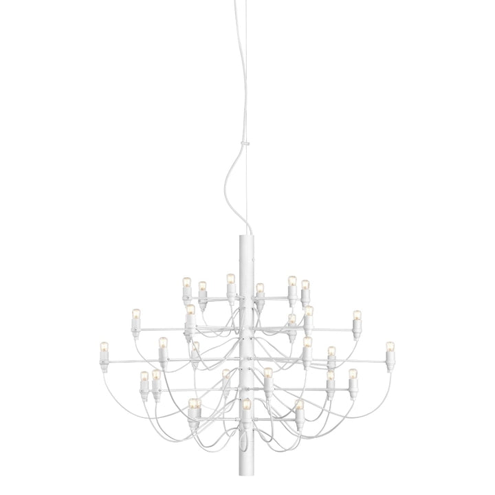 2097 / 30 Lysekrone Mat Hvid LED Flos