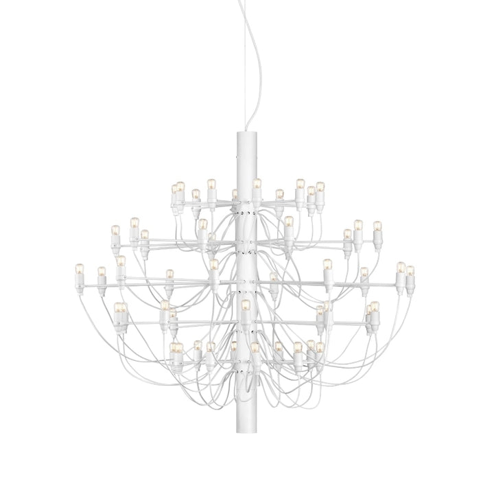 2097 / 50 Lysekrone Mat Hvid LED Flos