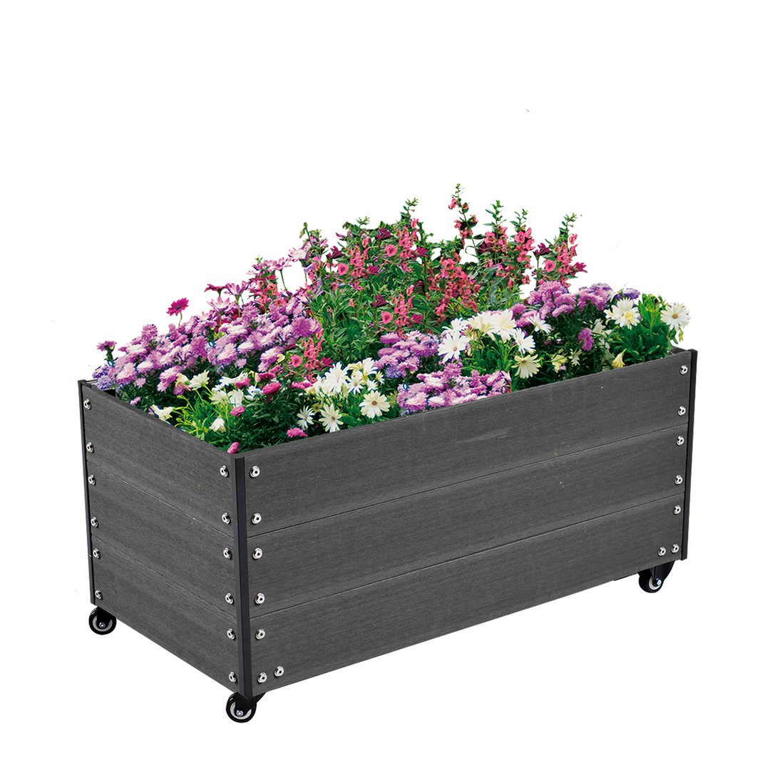 Produktbillede af Kapilærskjuler HORTUS inkl. hjul WPC 36 x 50 x 90 cm på tilbud i høj kvalitet