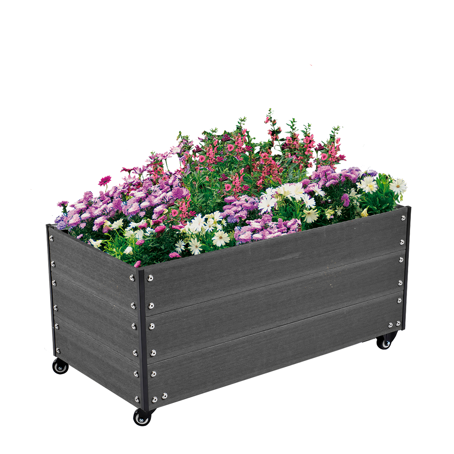Produktbillede af Kapilærskjuler HORTUS inkl. hjul WPC 36 x 50 x 90 cm på tilbud i høj kvalitet