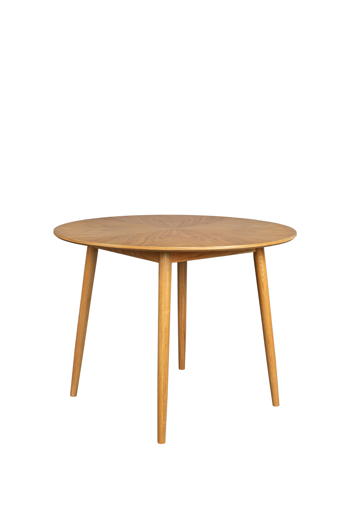 WHITE LABEL LIVING Fabio spisebord rund natur egefinér og egetræ Ø100