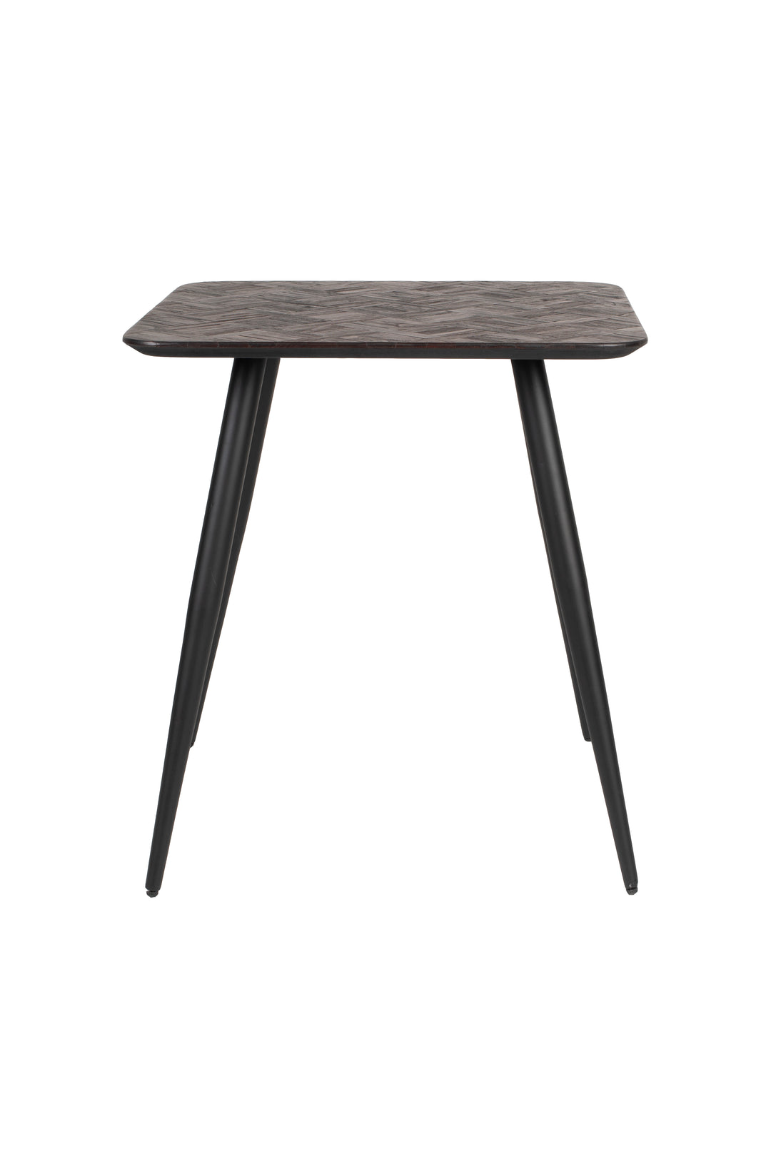 WHITE LABEL LIVING Webster bistrobord kvadratisk brun genbrugsteak og jern 70x70
