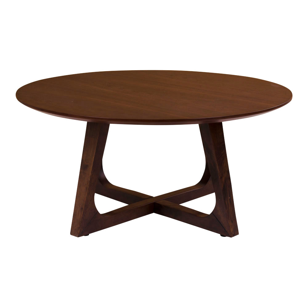 Produktbillede af House Nordic Hellerup sofabord valnød finer 75 cm i premium kvalitet