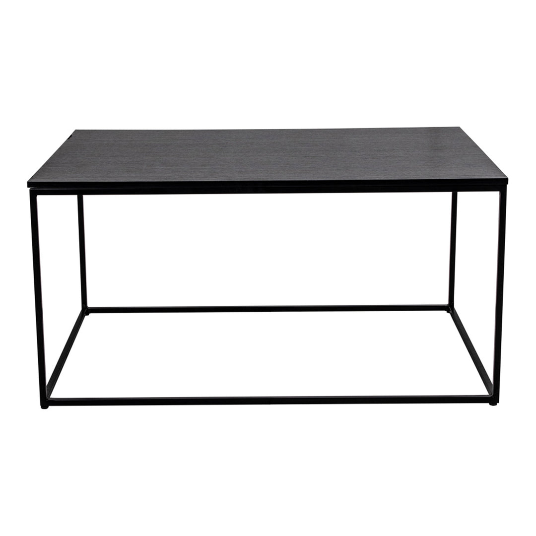 HOUSE NORDIC rektangulær Vita sofabord sort melamin og stål 90x60