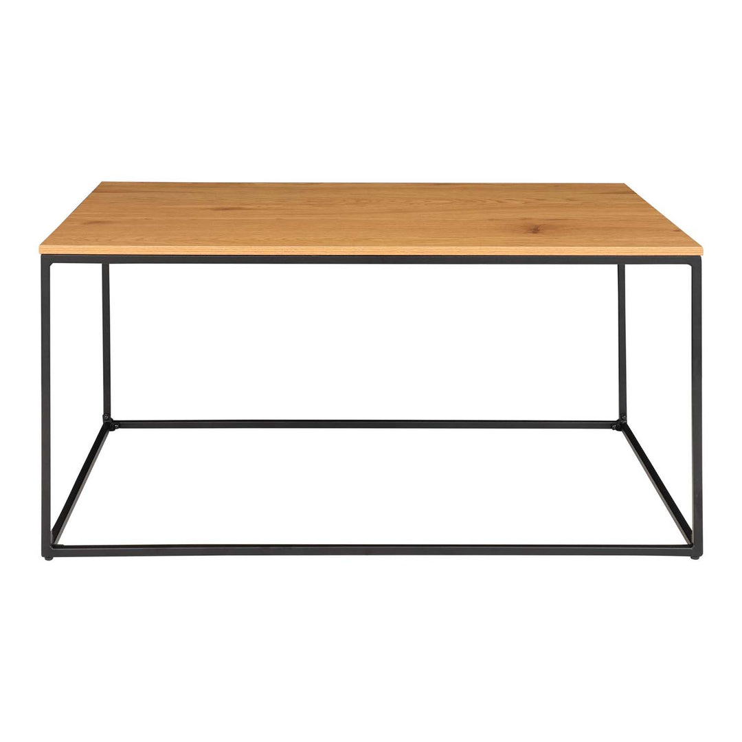 HOUSE NORDIC Vita sofabord natur melamin og sort stål 60x90