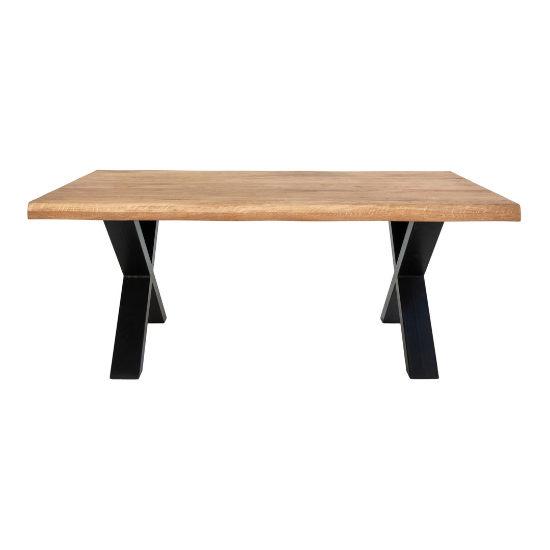 Produktbillede af HOUSE NORDIC TOULON SOFABORD OLIERET EG M/BØLGET KANT 120 i premium kvalitet