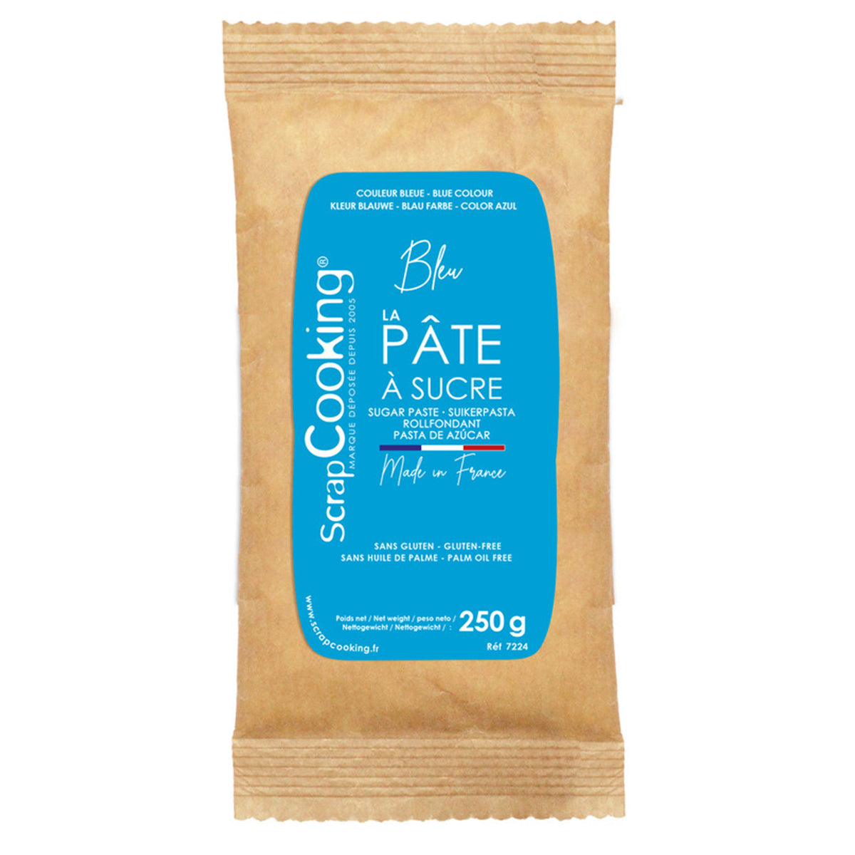 ScrapCooking sukkerpasta i blå nuance, pakke med 250 g