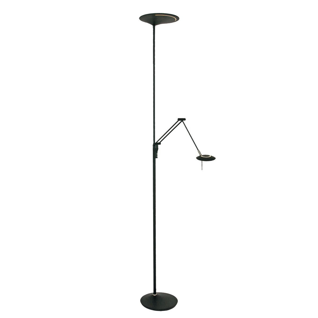 Produktbillede af Amora Dobbelt gulvlampe i to forskellige finish Metal sort på tilbud i høj kvalitet