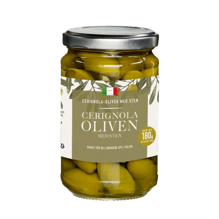 Produktbillede af Oliven Bella Cerignola 280g på tilbud i premium kvalitet