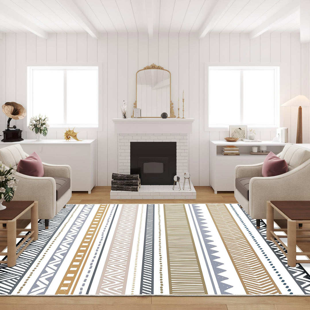 TEPPI W1079 Hall gulvtæppe rektangulær multifarvet polyester 80x150