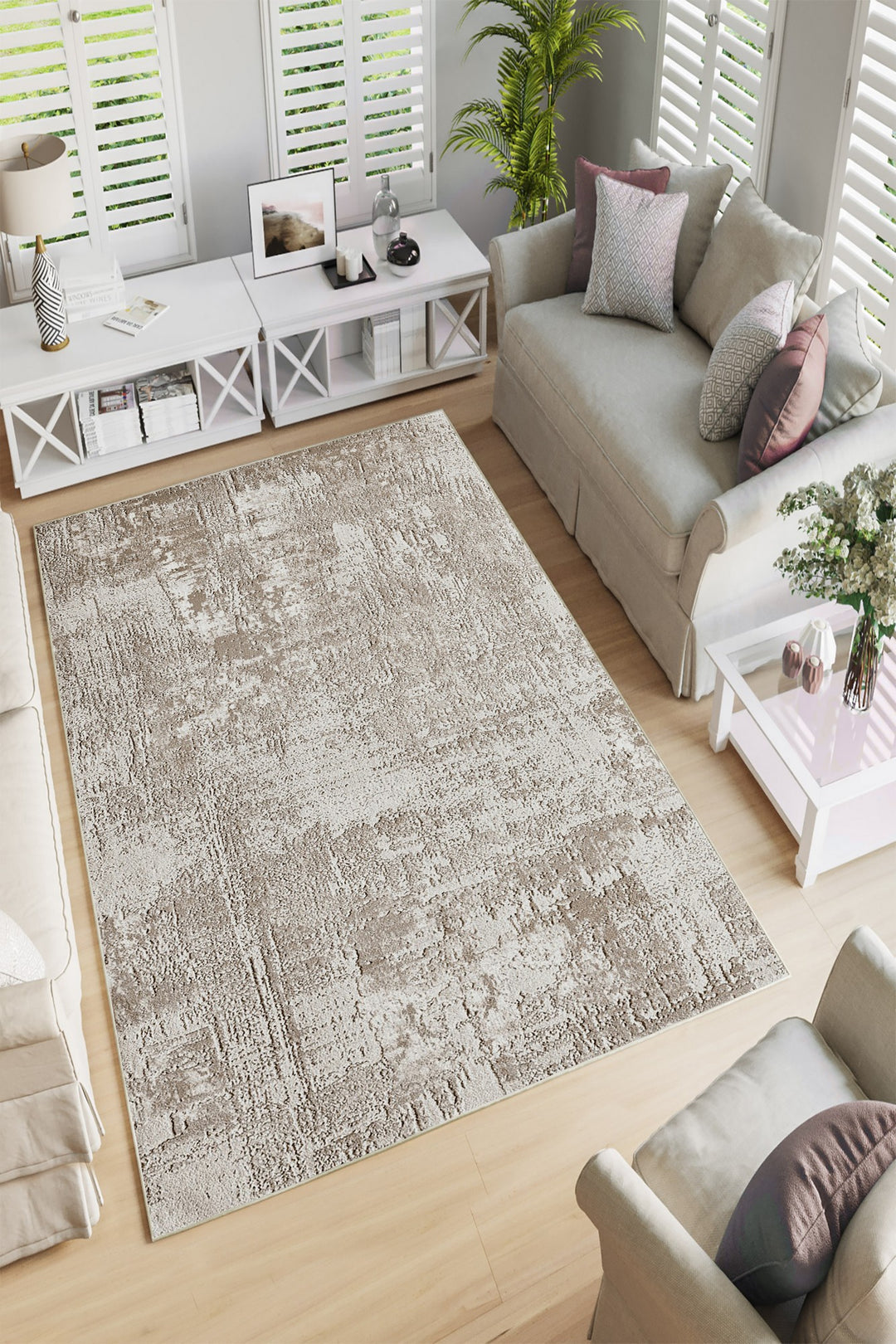 TEPPI W1193 gulvtæppe rektangulær multifarvet polyester 160x230