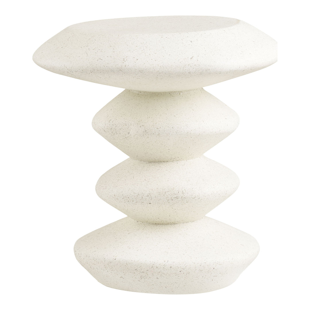 Produktbillede af HOUSE NORDIC  Blackburn sidebord rund hvid fiberclay Ø36 i premium kvalitet