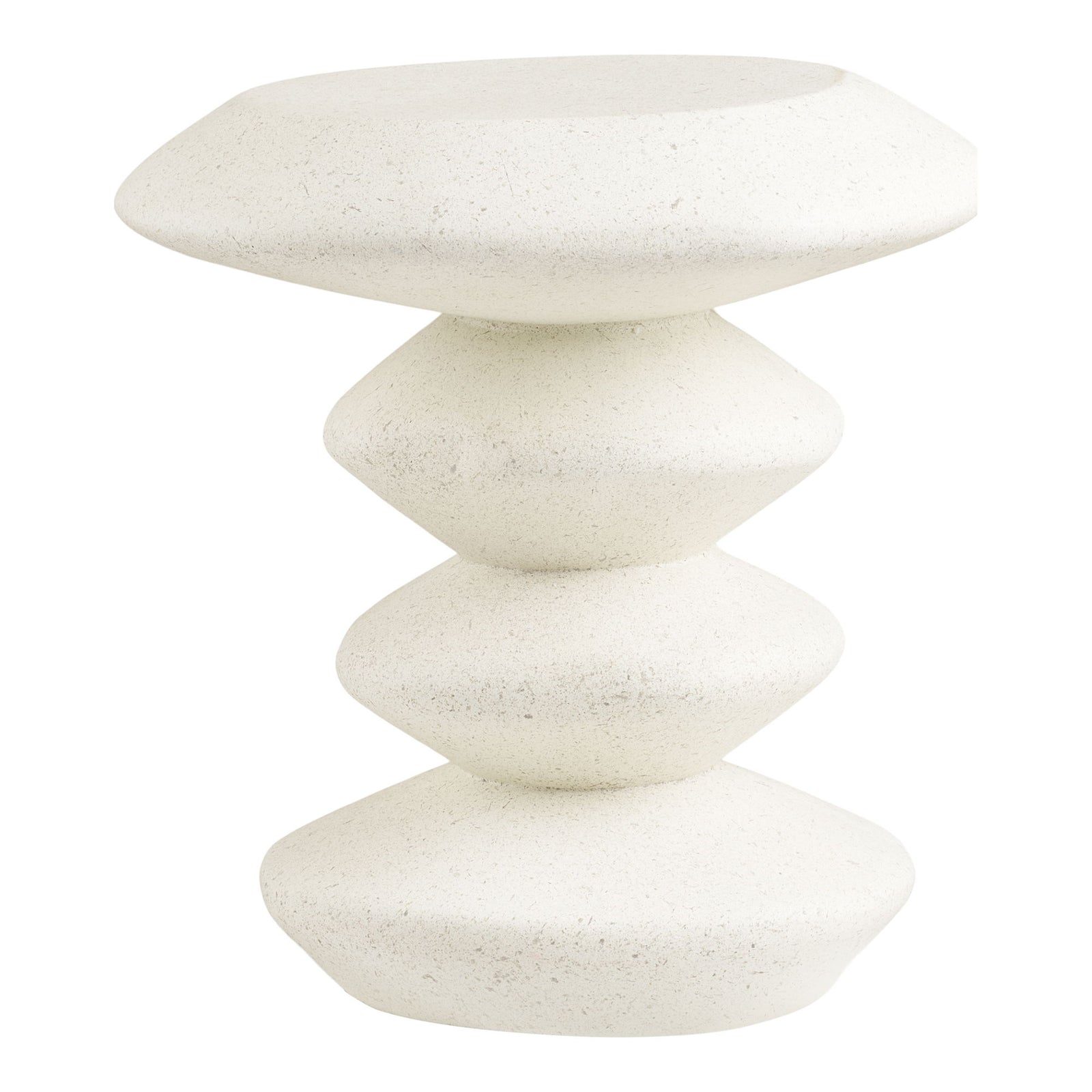 Produktbillede af HOUSE NORDIC  Blackburn sidebord rund hvid fiberclay Ø36 i premium kvalitet