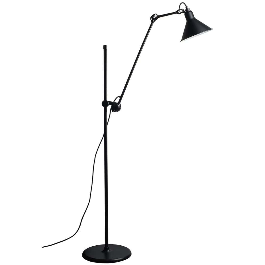 Produktbillede af 215 Gulvlampe Sort Lampe Gras i premium kvalitet