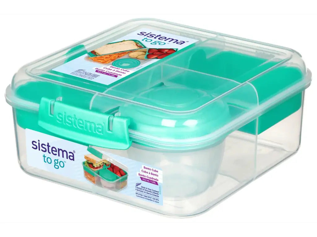 Produktbillede af Sistema Bento Cube To Go 1,25l Mint i premium kvalitet