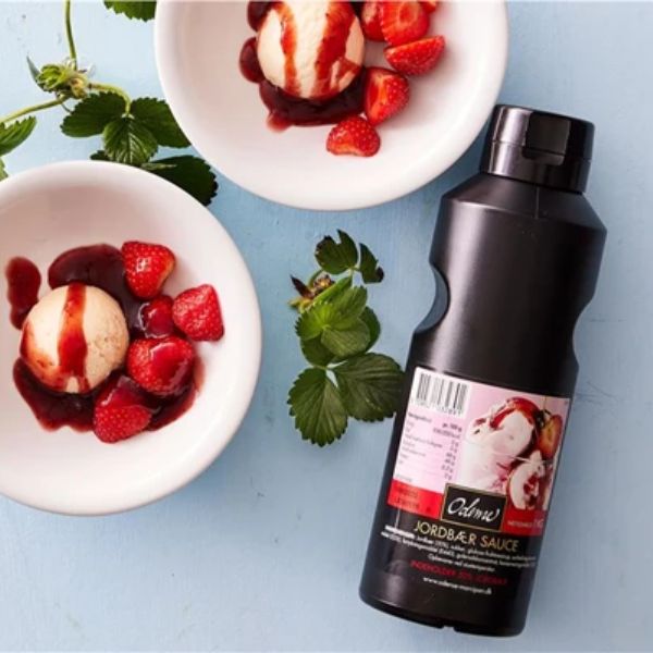 Produktbillede af Dessertsauce Med Jordbærsprøjteflaske Odense Marcipan 1kg på tilbud – premium kvalitet og detaljer