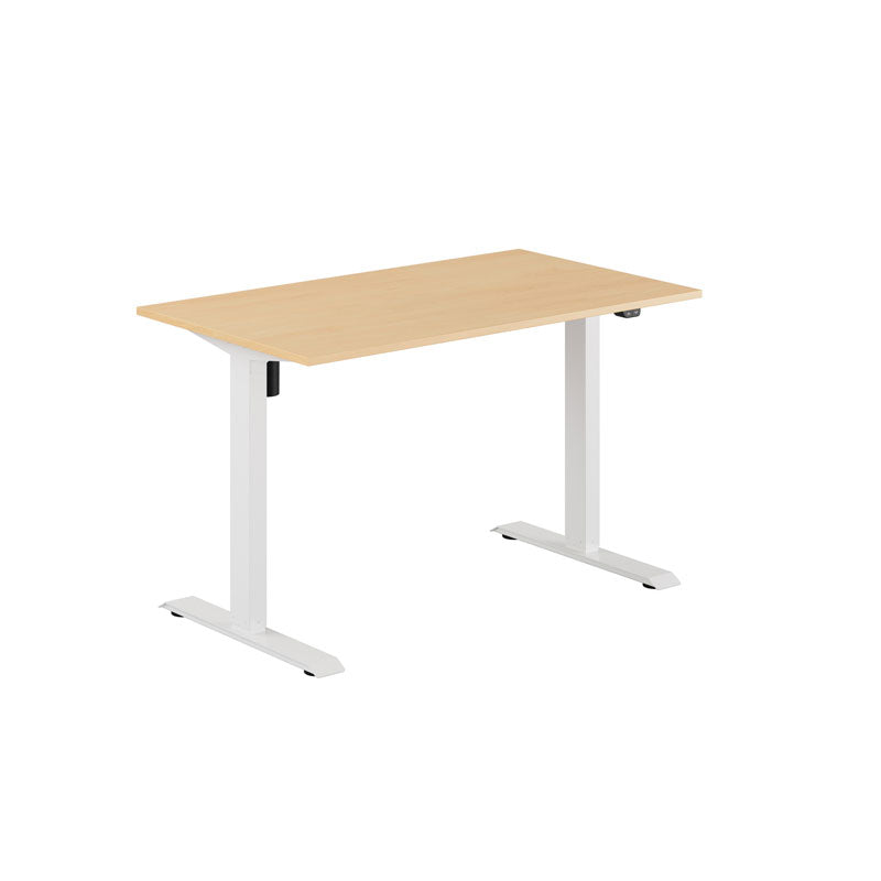 Produktbillede af EASY Hæve/Sænkebord m/1 motor 120x70cm Bøg-hvid på tilbud
