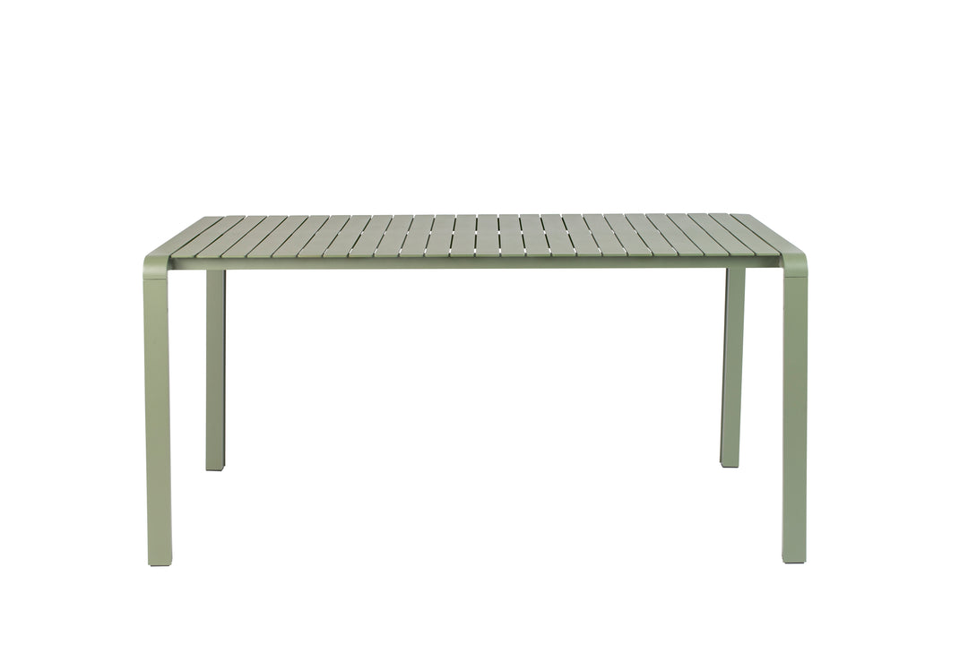 ZUIVER Vondel havebord rektangulær grøn aluminium 168,5x87