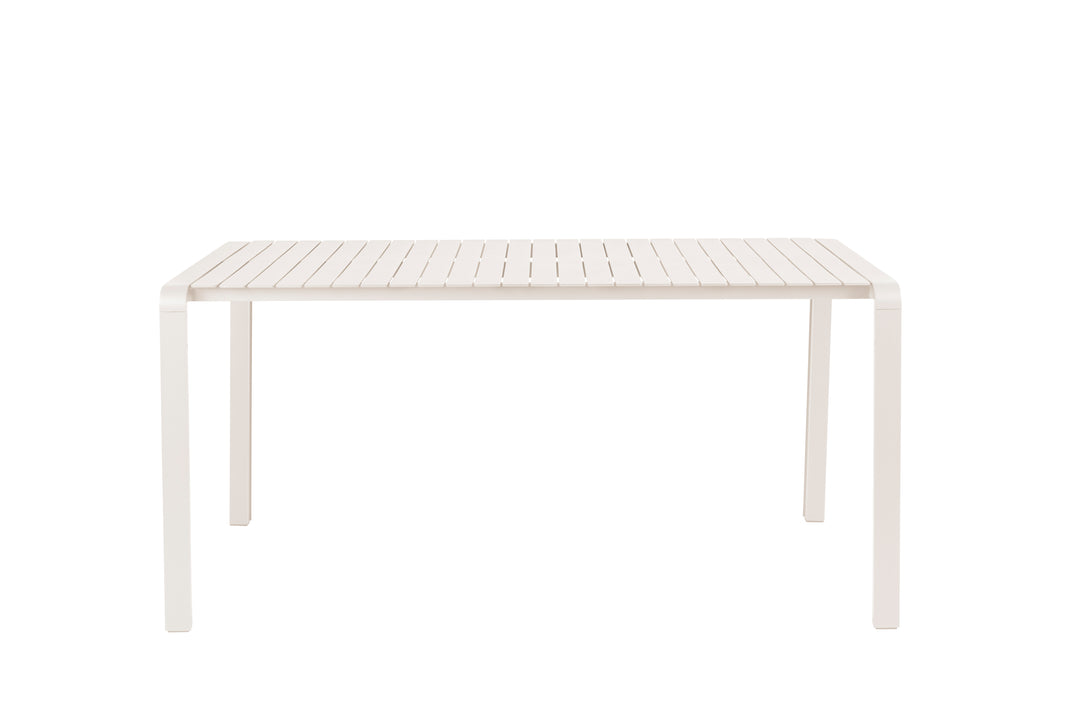 ZUIVER Vondel havebord rektangulær ler hvid aluminium 168,5x87
