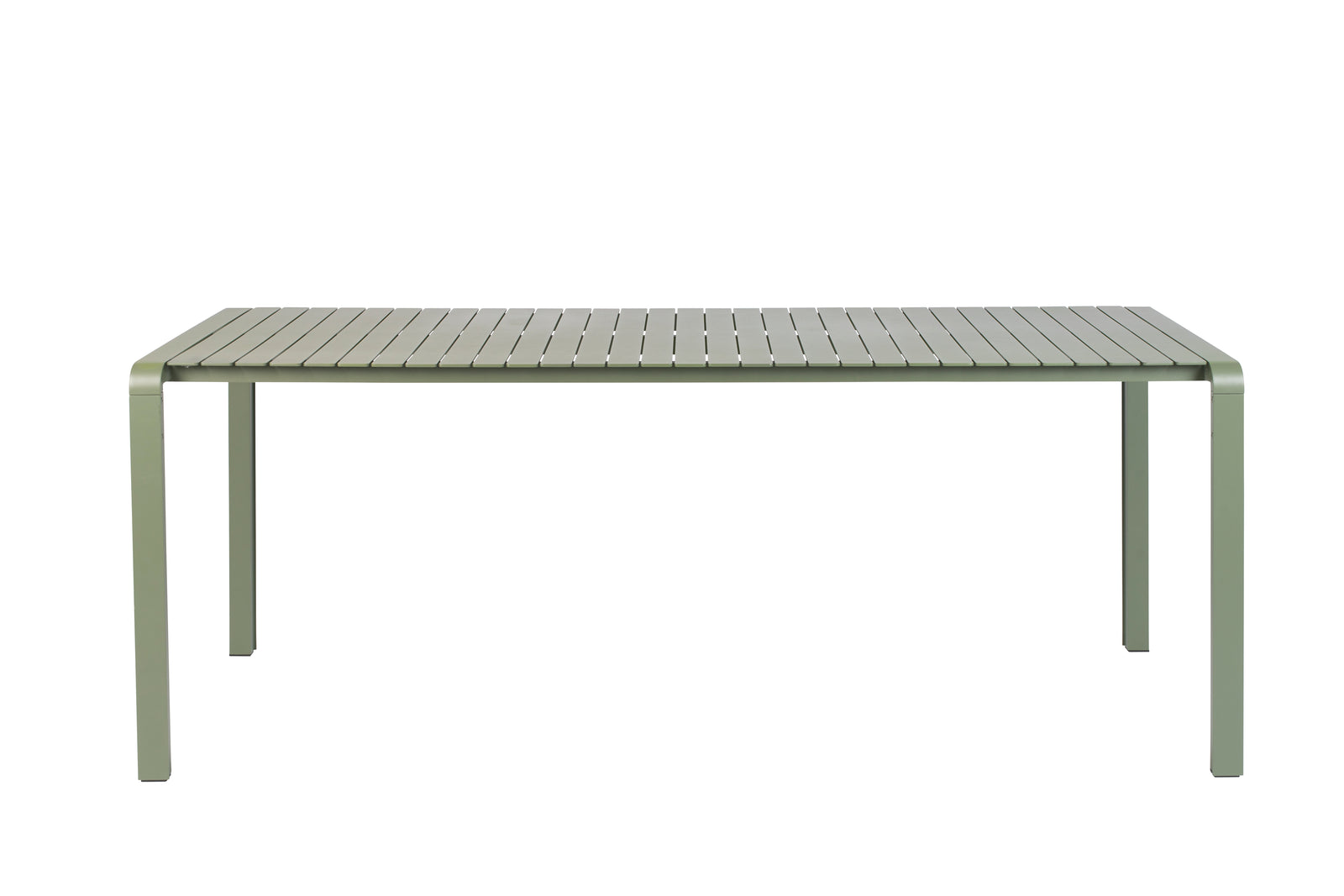 Produktbillede af ZUIVER Vondel havebord rektangulær grøn aluminium 214x97 i premium kvalitet
