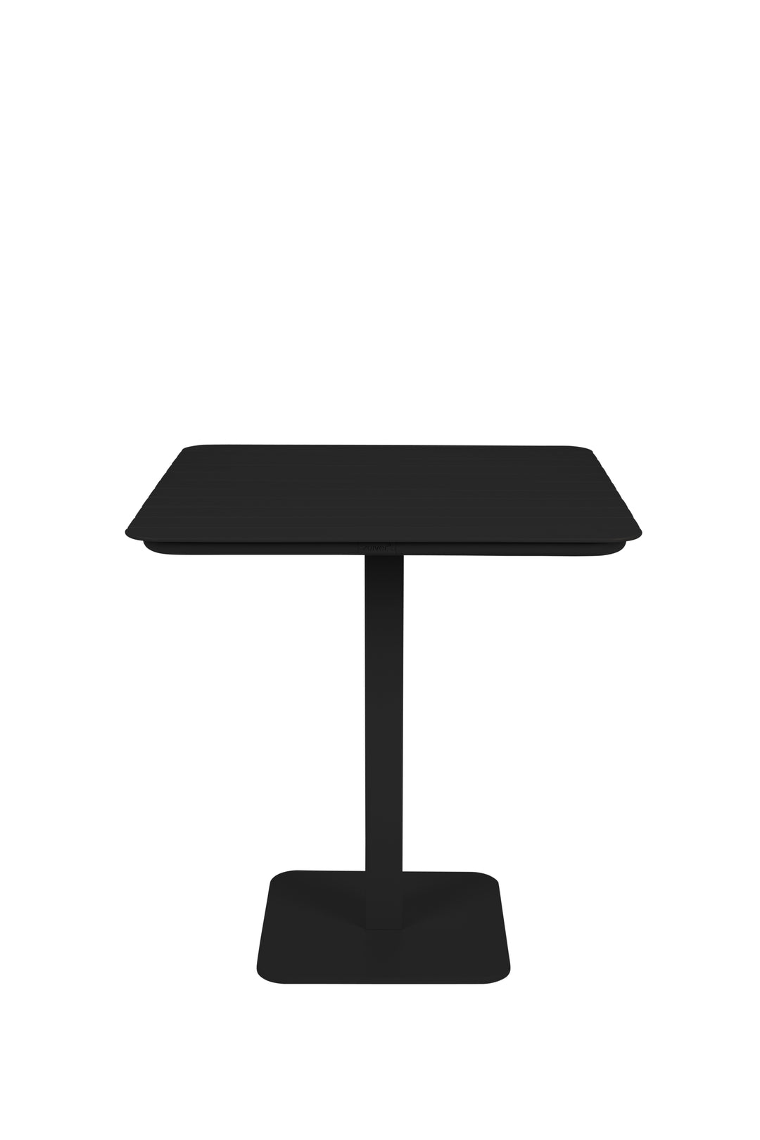 Produktbillede af ZUIVER Vondel Bistro havebord kvadratisk sort aluminium 71x71 i premium kvalitet