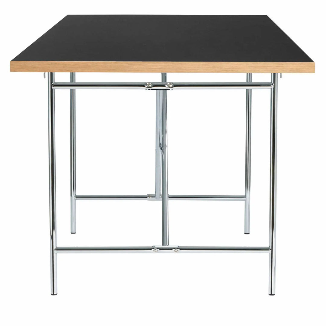 Produktbillede af PLEASE WAIT TO BE SEATED EIERMANN2 SORT BORDPLADE/CHROMESTEL 180 i premium kvalitet