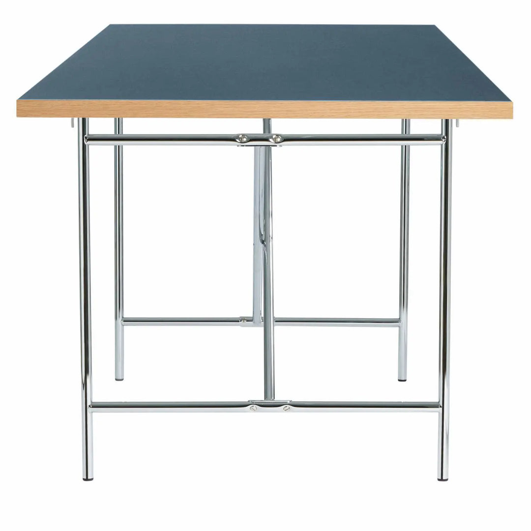 Produktbillede af PLEASE WAIT TO BE SEATED EIERMANN2 MØRKEBLÅ BORDPLADE/CHROMESTEL 120 i premium kvalitet