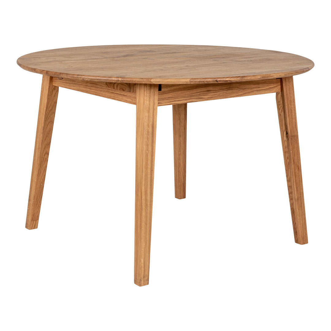 Produktbillede af HOUSE NORDIC Metz spisebord m. butterflybordplade natur eg Ø118 i premium kvalitet