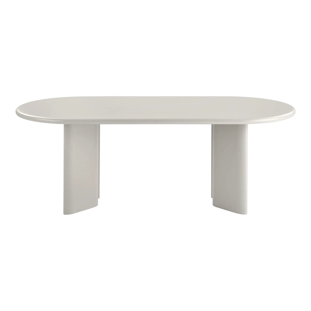 HOUSE NORDIC Nagano spisebord oval beige MDF 100x220