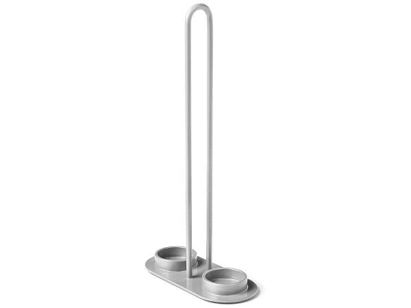 Produktbillede af Bastian Holder Til 2 Kværne 12 x 5,5 x 23,5 Cm Grå Metallic på tilbud i premium kvalitet