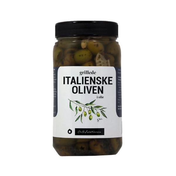 Grillede Italienske Oliven i Olie Feldthusen 1,1kg ✔ Kæmpe udvalg i FELDTHUSEN ✔ Billig fragt og hurtig levering 2 - 5 hverdage - Varenummer: BAR-671258 / Ean: &