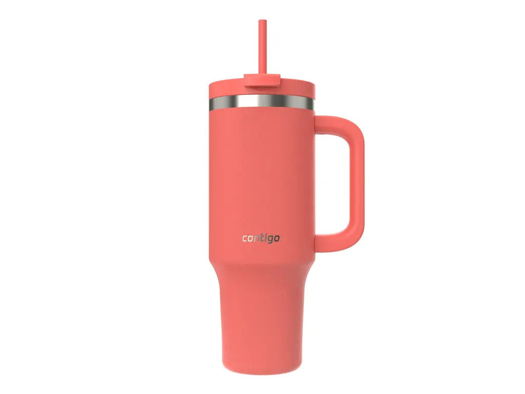 Produktbillede af Contigo Streeterville Tumbler with Handle Coral 1200ml i premium kvalitet