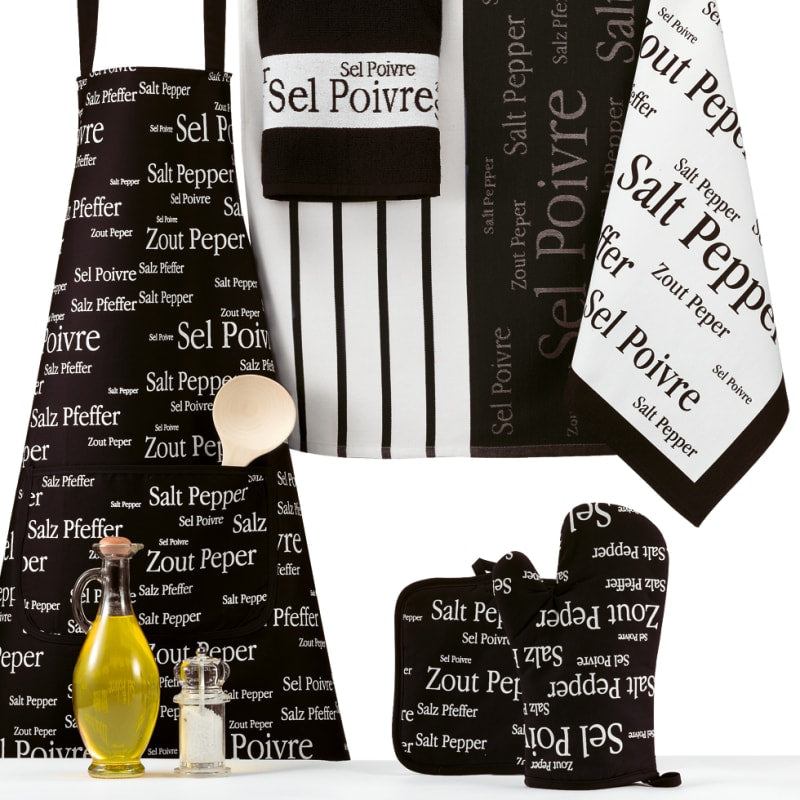 Produktbillede af Forklæde SEL & POIVRE NOIR 80 X 85 cm på tilbud i høj kvalitet