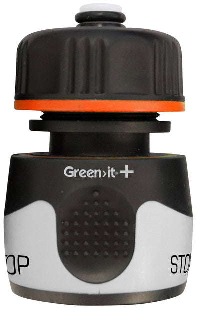 Green>it PLUS - Slangekobling PLUS 1/2" med stop ❤ Stort online udvalg i Green>it PLUS ❤ Billig fragt og hurtig levering 2 - 5 hverdage ❤ Varenummer: BGH-39576748916887 / Ean: '5708614910047 på lager - Udsalg på have Spar op til 52% - Over 322 kendte brands på udsalg