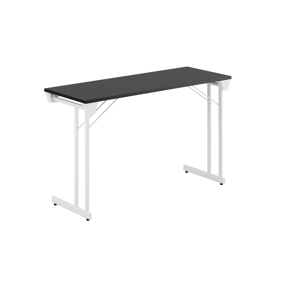 Produktbillede af Kongress Style 120x45cm Sammenklappeligt bord Sort-hvid på tilbud