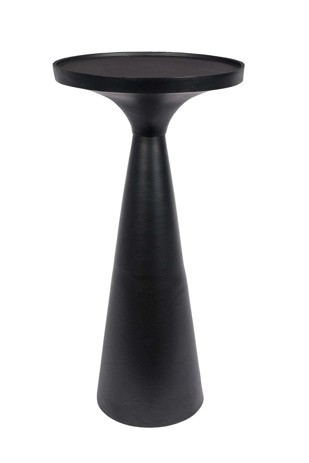 ZUIVER Floss sidebord rund sort aluminium Ø28