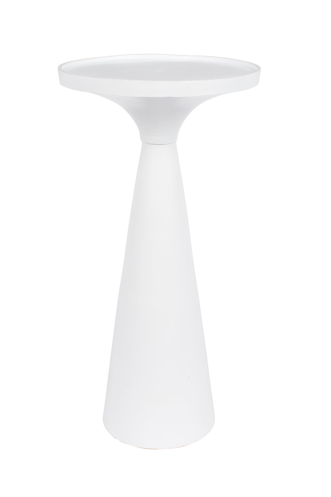 ZUIVER Floss sidebord rund hvid aluminium Ø28
