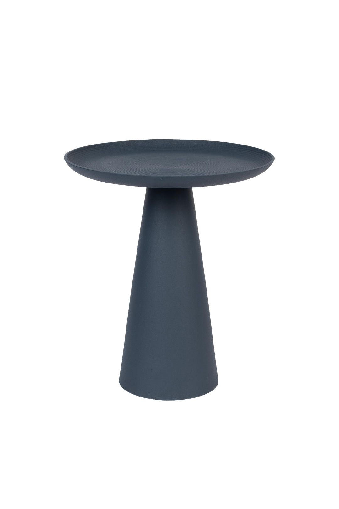WHITE LABEL LIVING Ringar Large sidebord rund blå metal Ø39,5