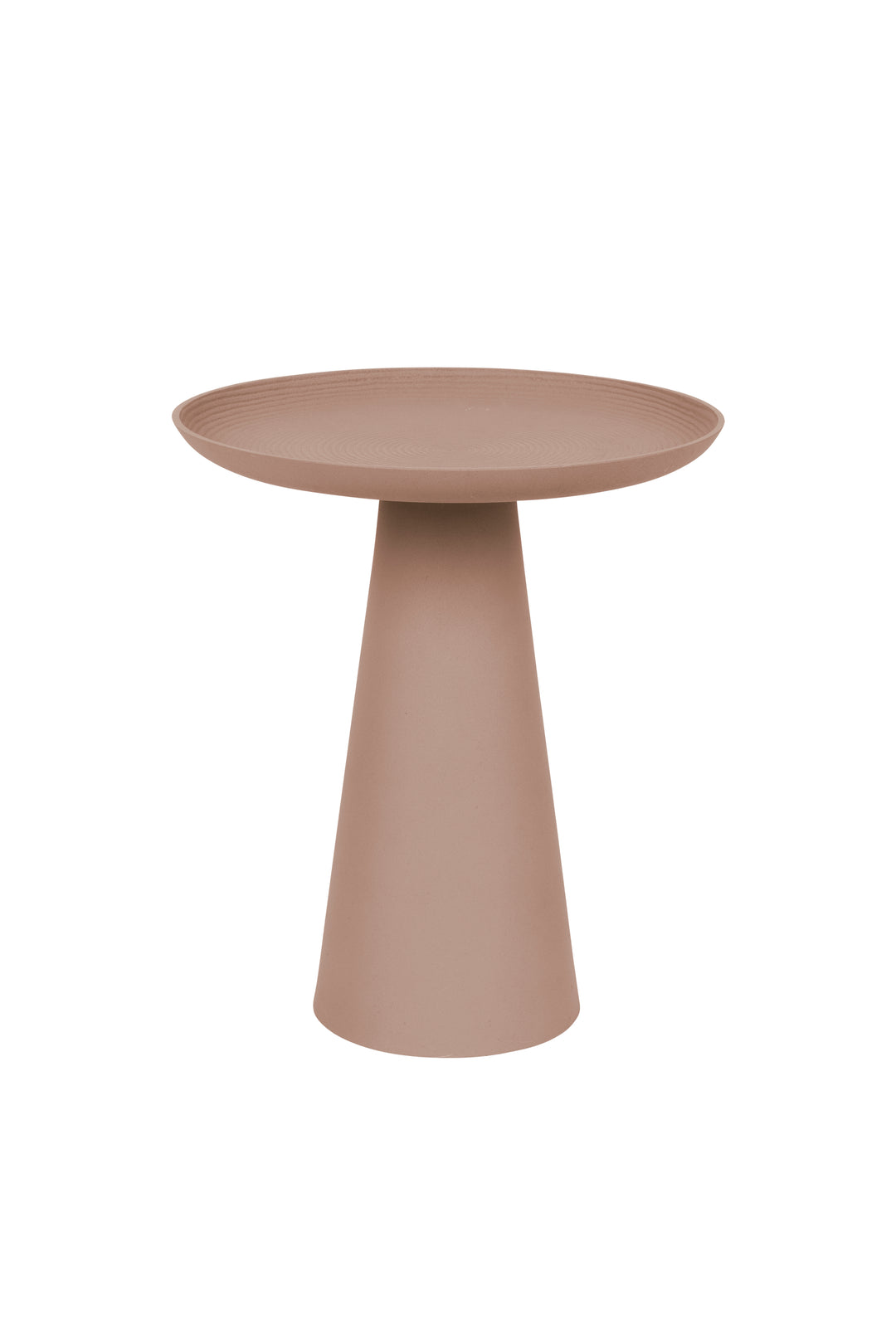 WHITE LABEL LIVING Ringar Large sidebord rund lyserød metal Ø39,5