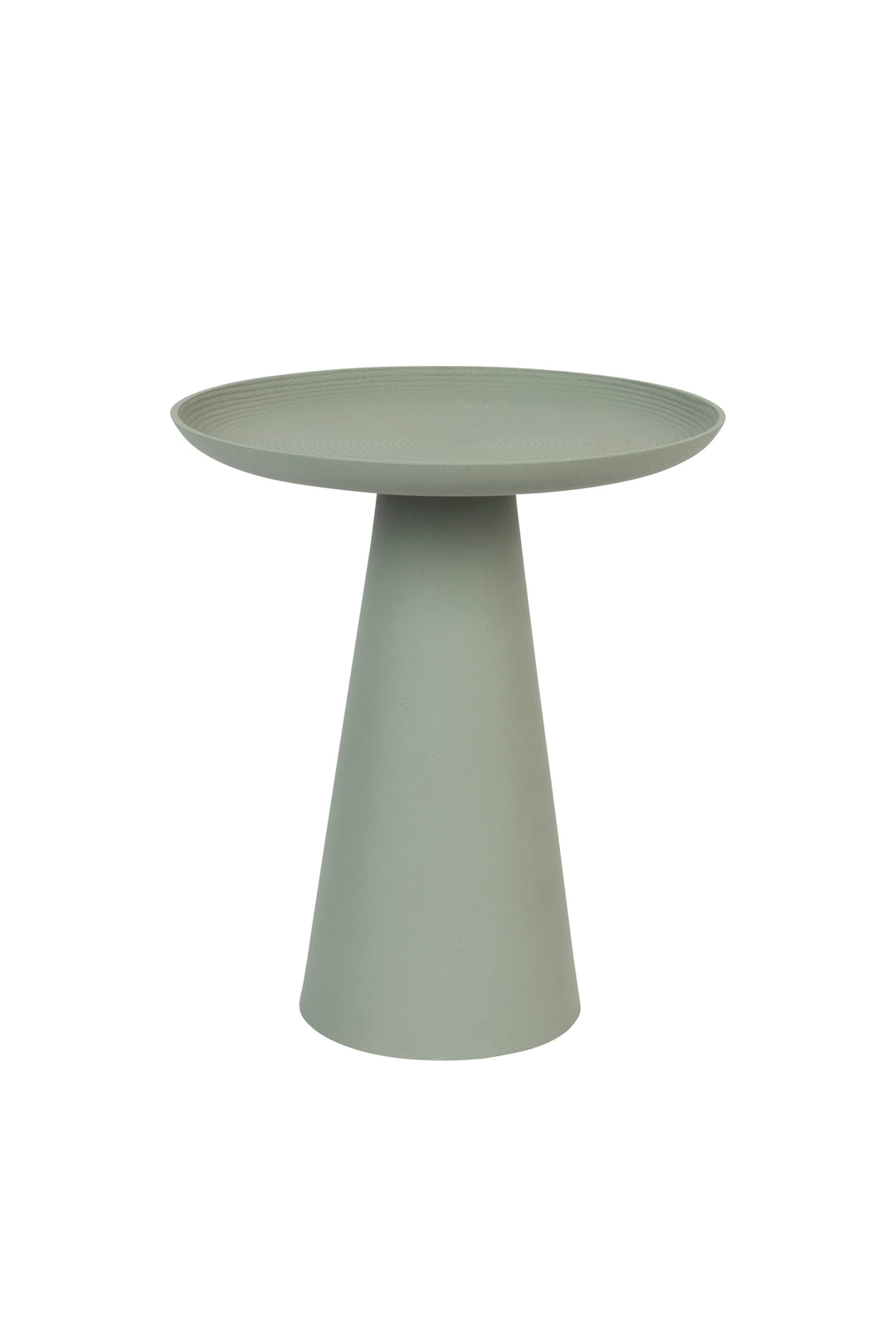WHITE LABEL LIVING Ringar Large sidebord rund grøn metal Ø39,5