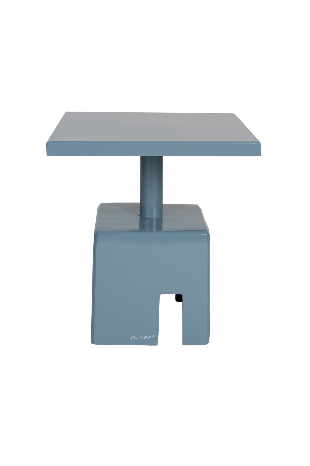 ZUIVER Chubby sidebord kvadratisk ocean blå jern 40x40