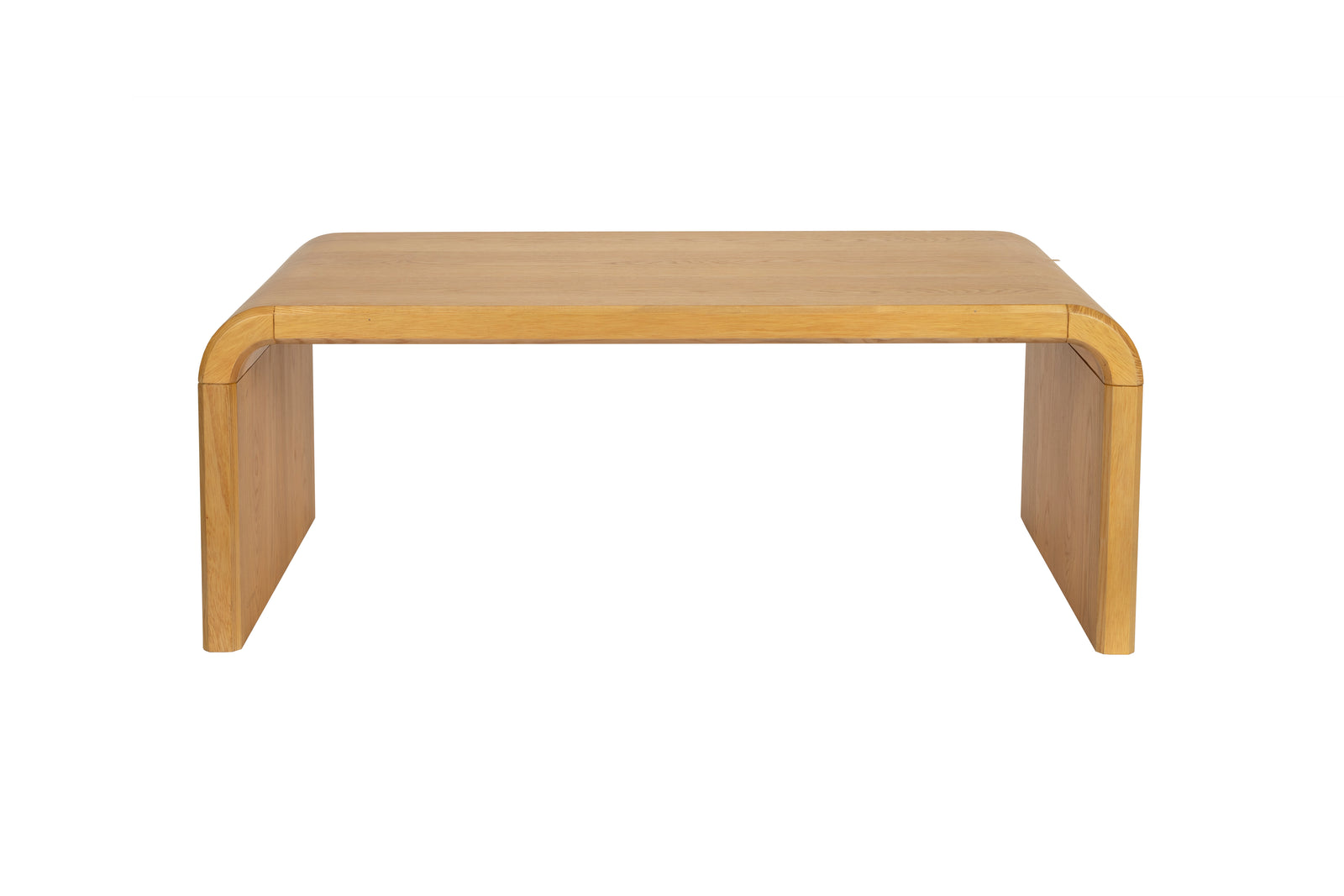 Produktbillede af ZUIVER Brave sofabord rektangulær natur egetræsfinér og gummitræ 120x60 i premium kvalitet