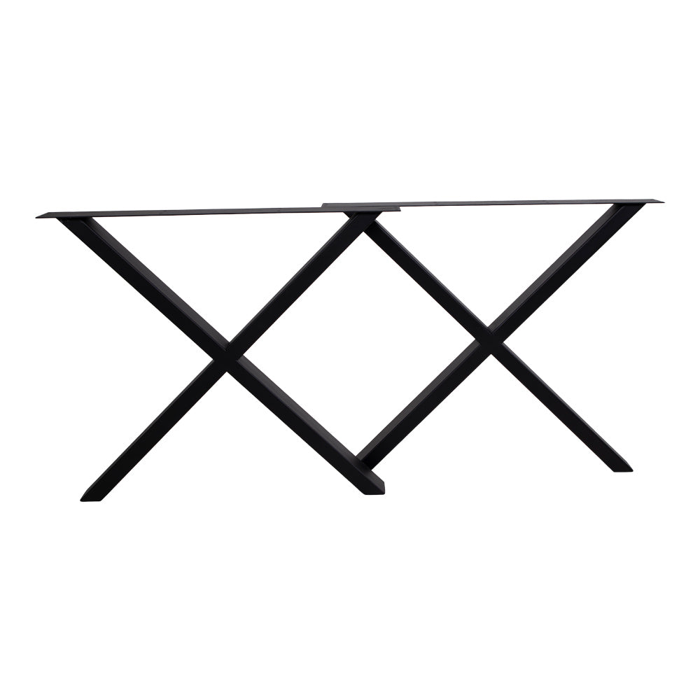 Produktbillede af HOUSE NORDIC Nimes Bordben Ben til spisebord pulverlakeret i sort Design X i premium kvalitet