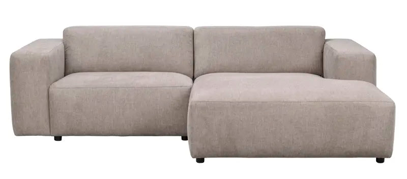 ROWICO Willard 3 pers. modul sofa m. højre chaiselong beige stof