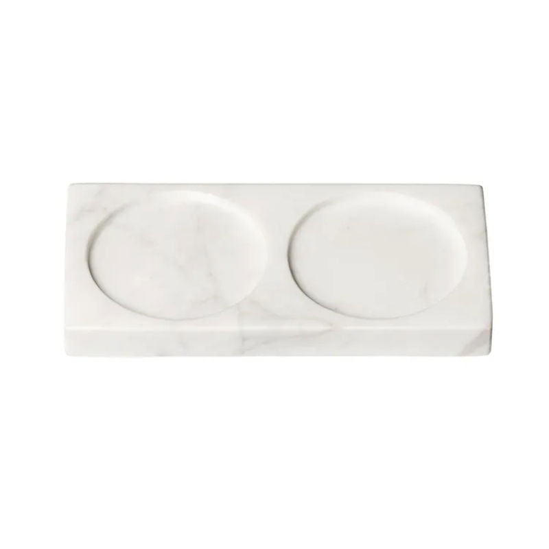 Produktbillede af Crushgrind Holder Tabletopper 2 Hvid Marmor på tilbud – premium kvalitet og detaljer