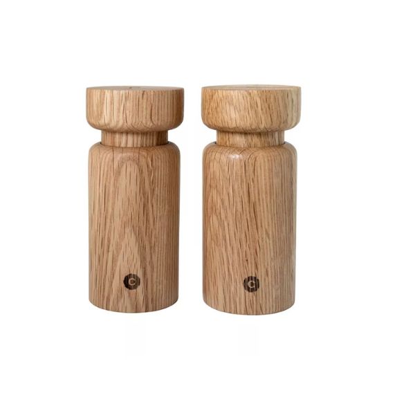 Produktbillede af Crushgrind Salt/peber Sæt Helsinki Eg på tilbud i premium kvalitet
