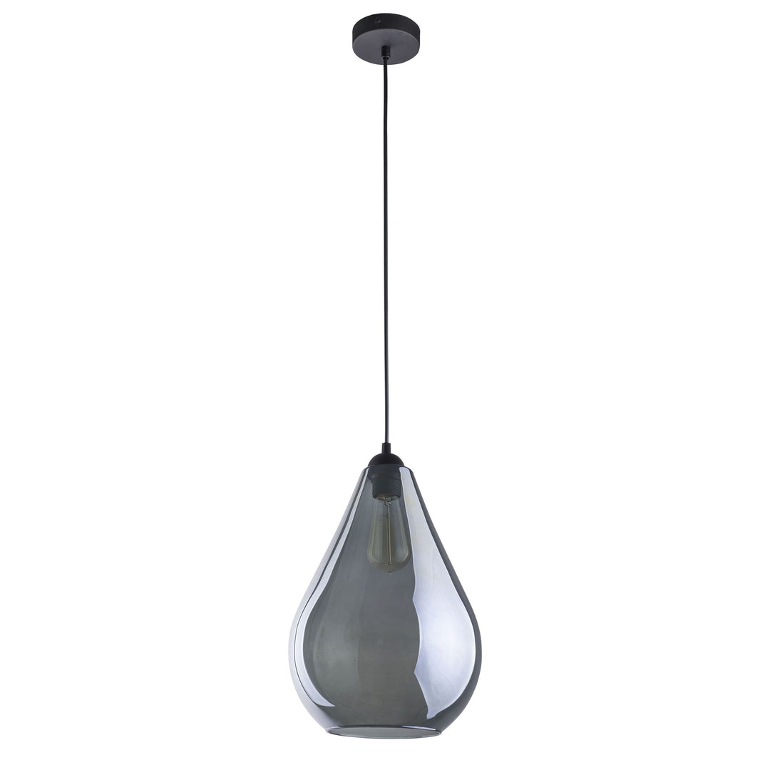 TK Fuente loftlampe grafit glas og sort metal