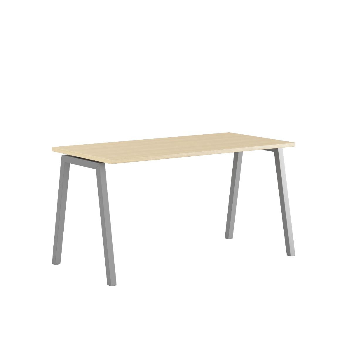 Produktbillede af Luna A Bord 140x70cm Birk-grå på tilbud