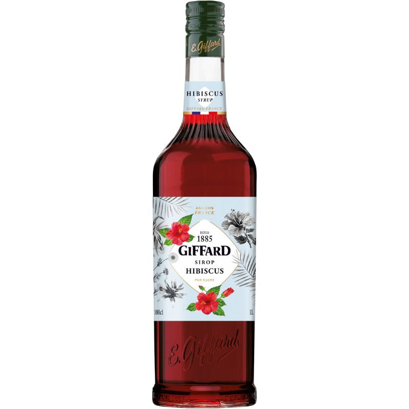 Produktbillede af Giffard Syrup Hibiscus 1 Ltr på tilbud i premium kvalitet