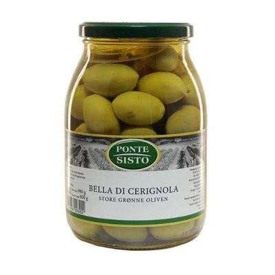 Oliven Cerignola Bella Di Grøn Ponte Sisto 980g ✔ Kæmpe udvalg i Ponte Sisto ✔ Billig fragt og hurtig levering 2 - 5 hverdage - Varenummer: BAR-671264 / Ean: '05704658003202 på lager - Udsalg på Delikatesser - Tapas - Oliven Spar op til 63% - Over 312 kendte brands på udsalg